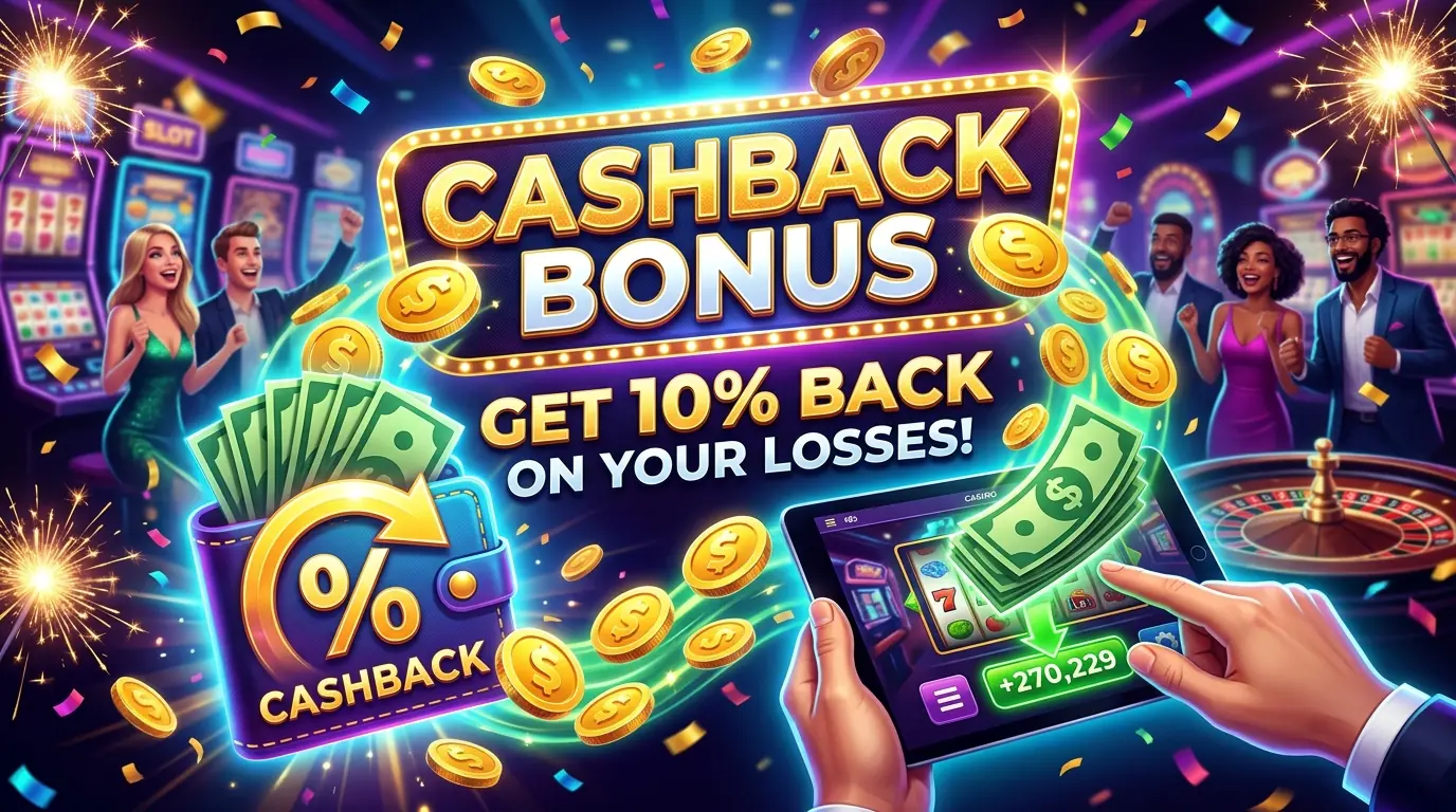Spinago casino cashback bonus
